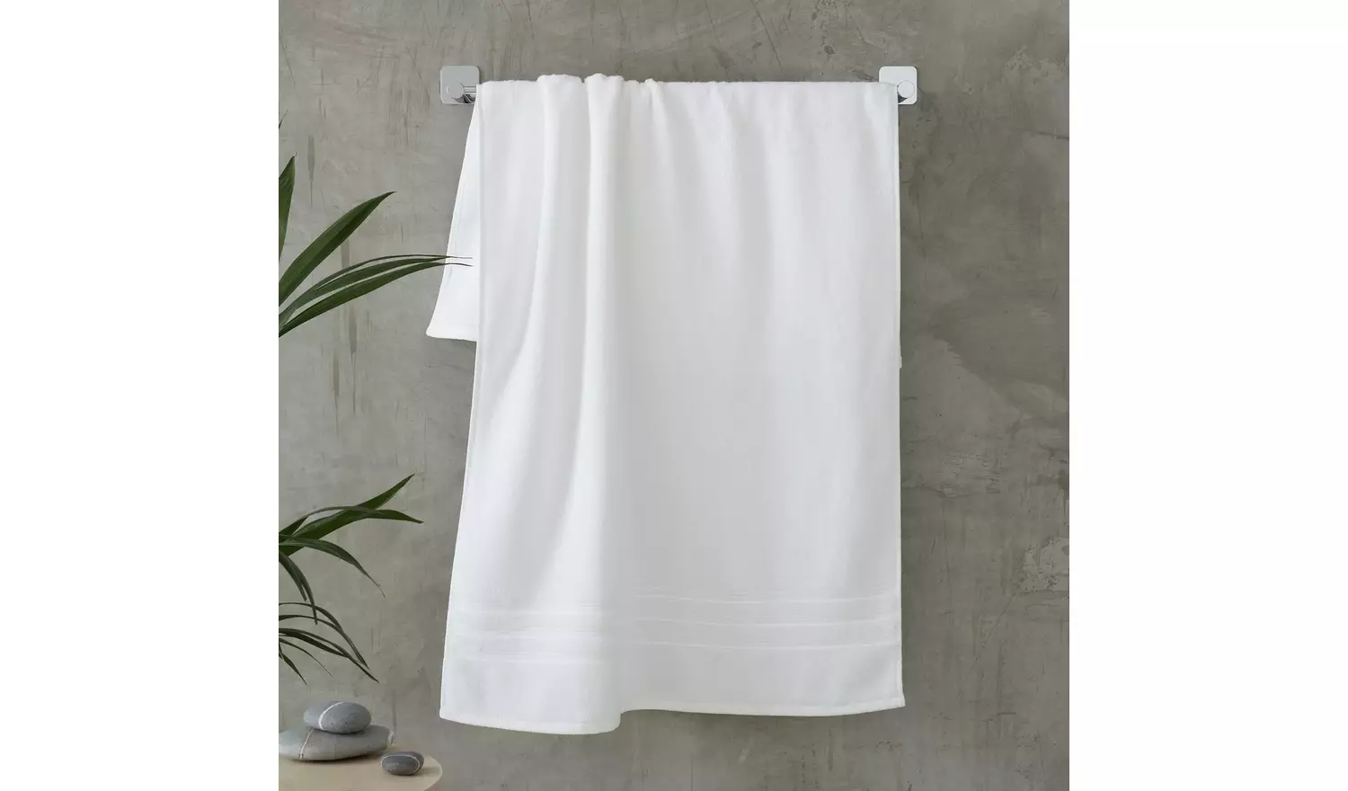 Catherine Lansfield Zero Twist Hand Towel - White