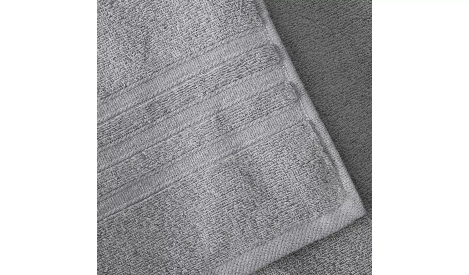 Catherine Lansfield Zero Twist Hand Towel - Silver