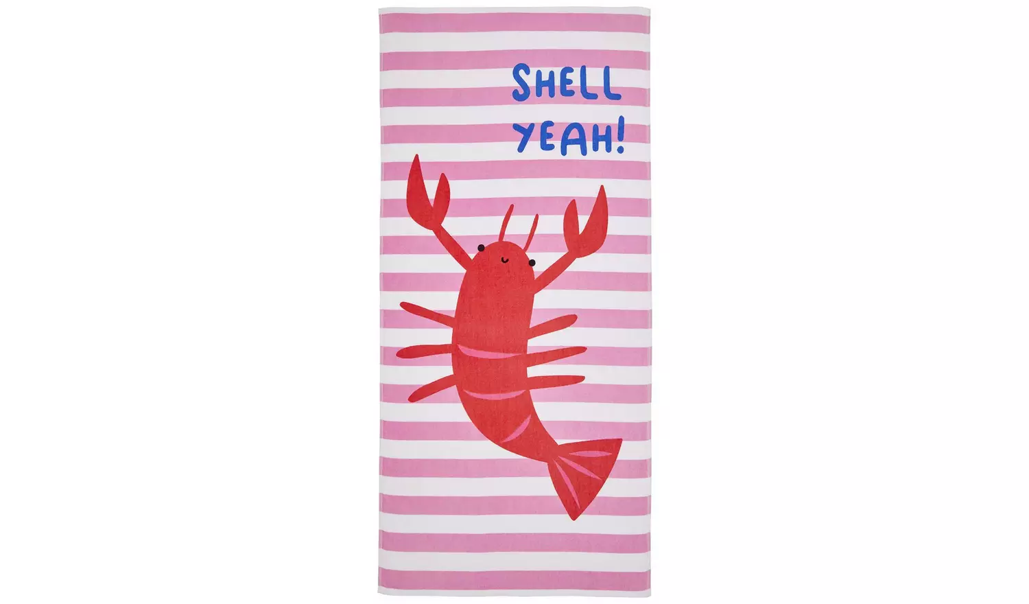 Catherine Lansfield Shell Yeah Beach Towel - Pink