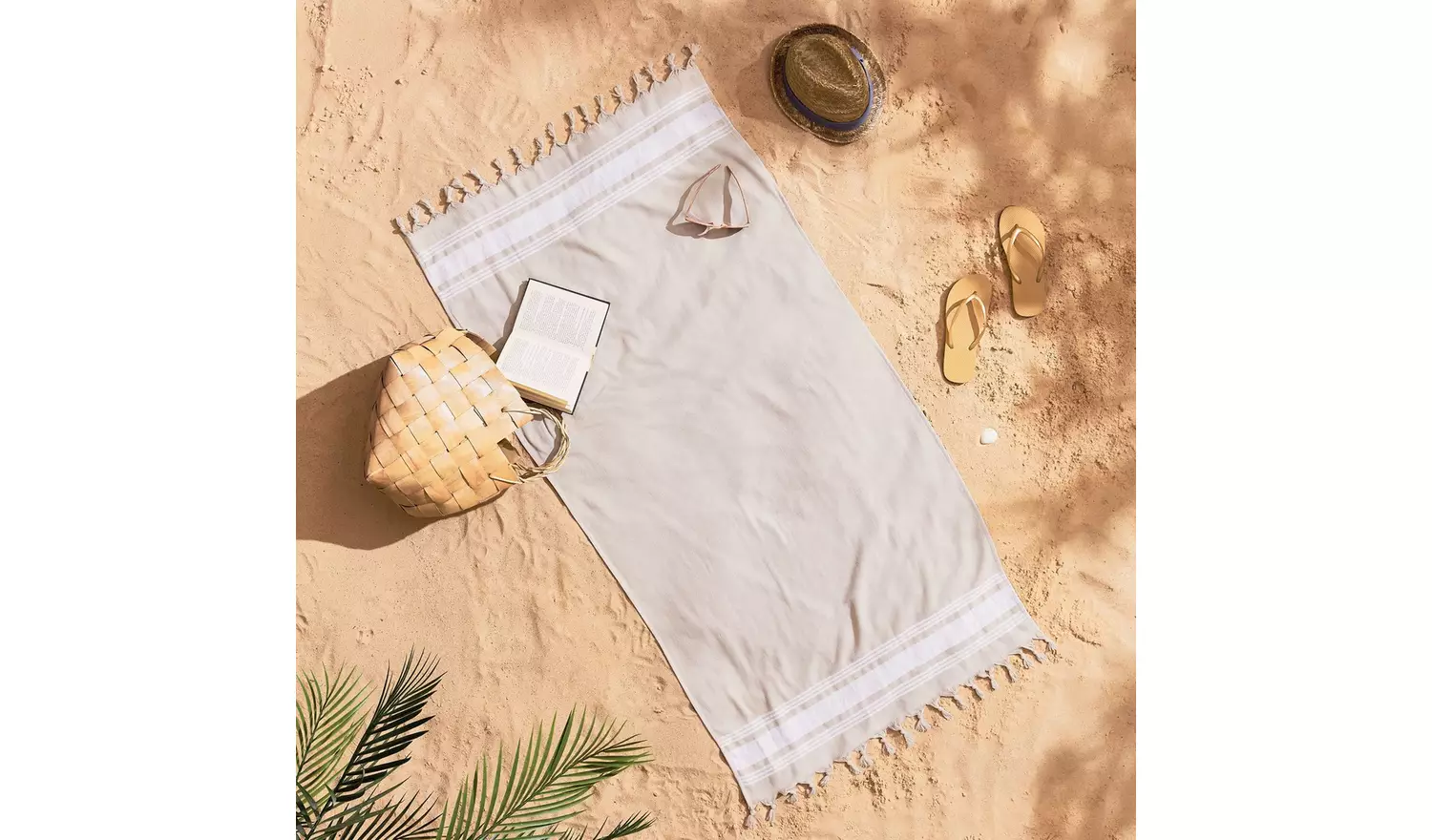 Catherine Lansfield Hammam Towel - Oatmeal