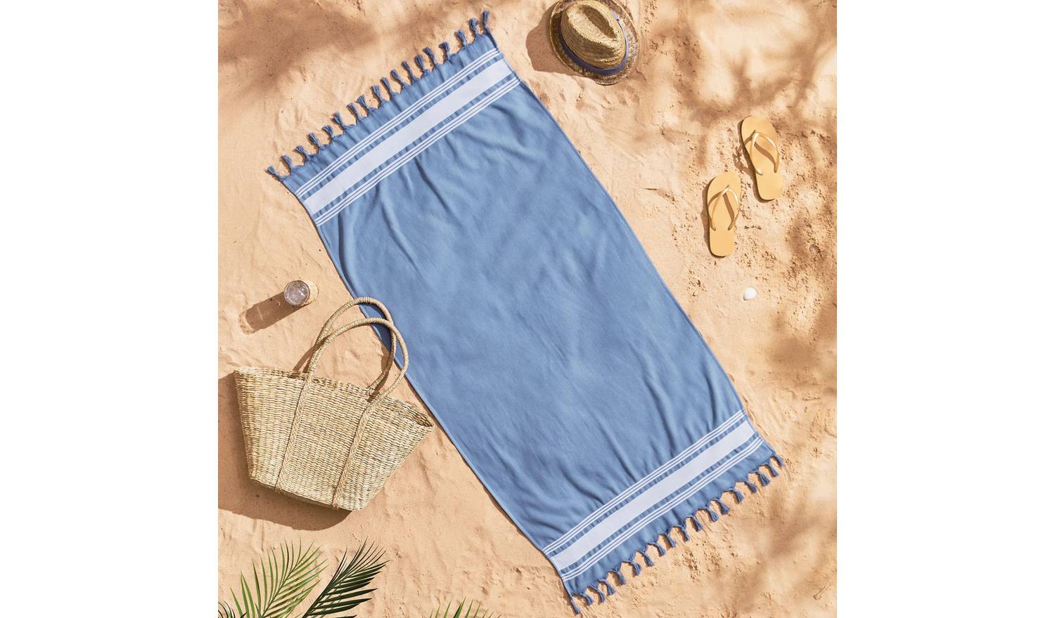 Catherine Lansfield Hammam Towel - Blue