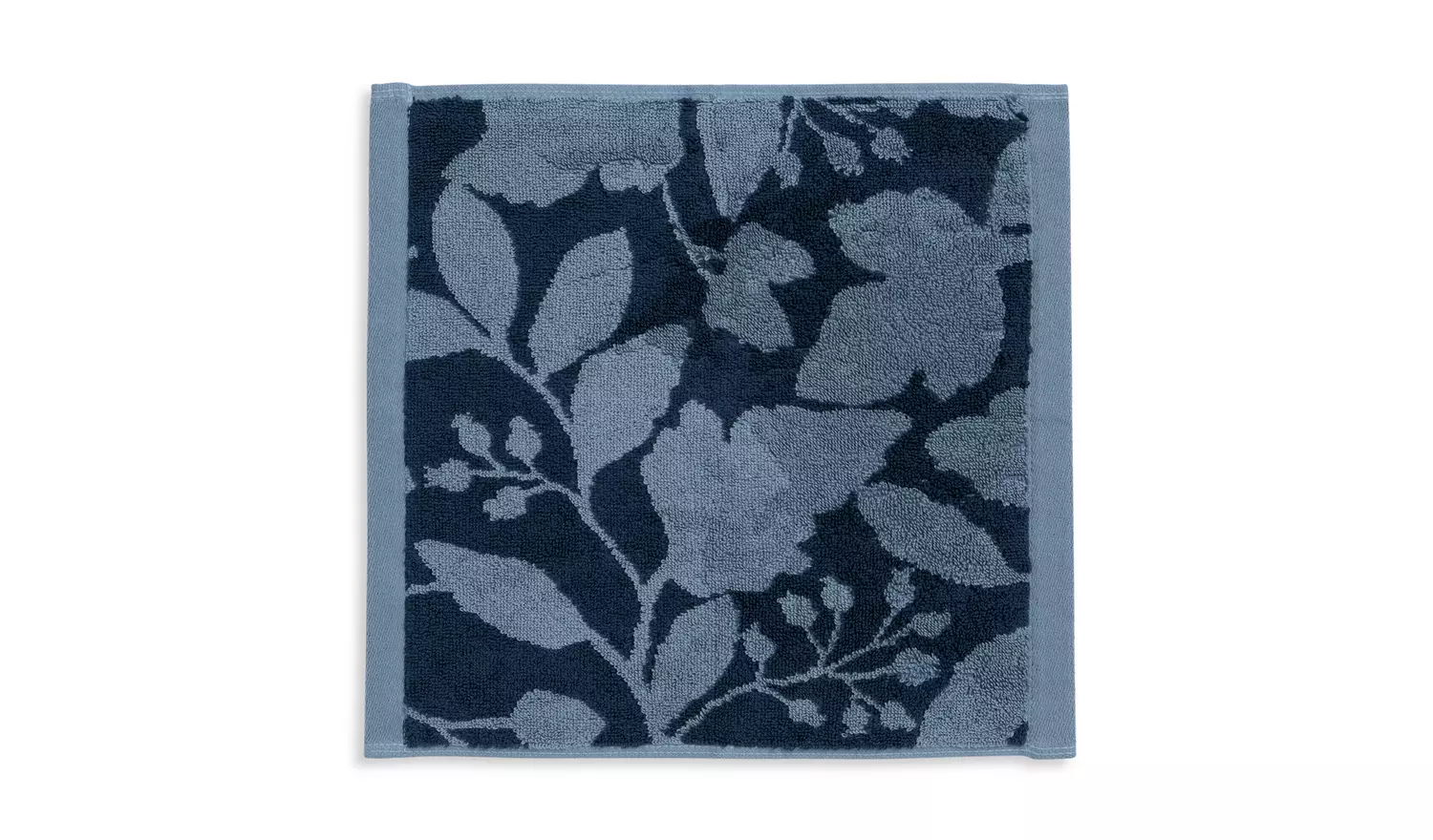 Habitat Foliage 2 Pack Face Cloth - Navy
