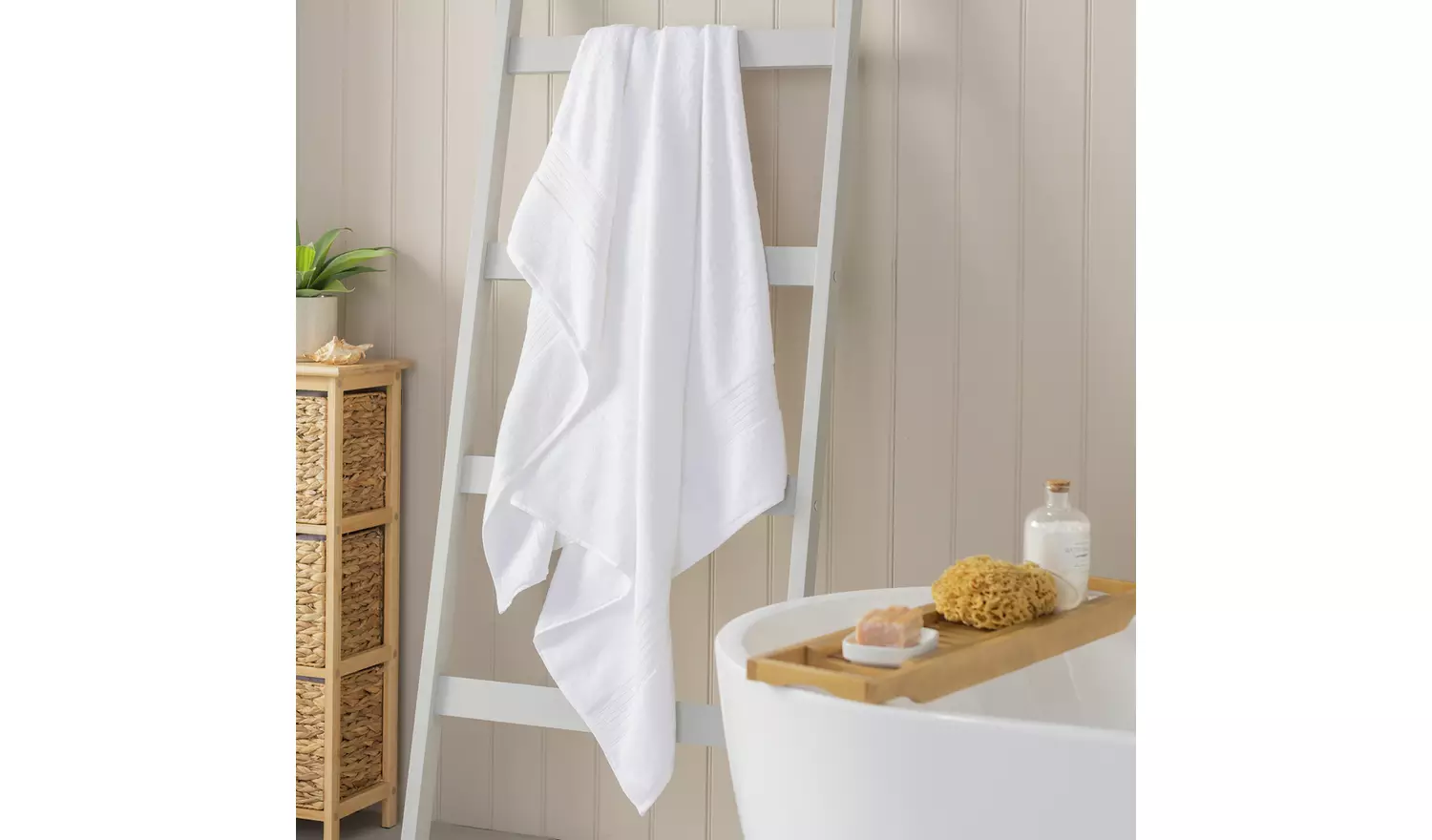 Habitat Egyptian Cotton Bath Sheet - White