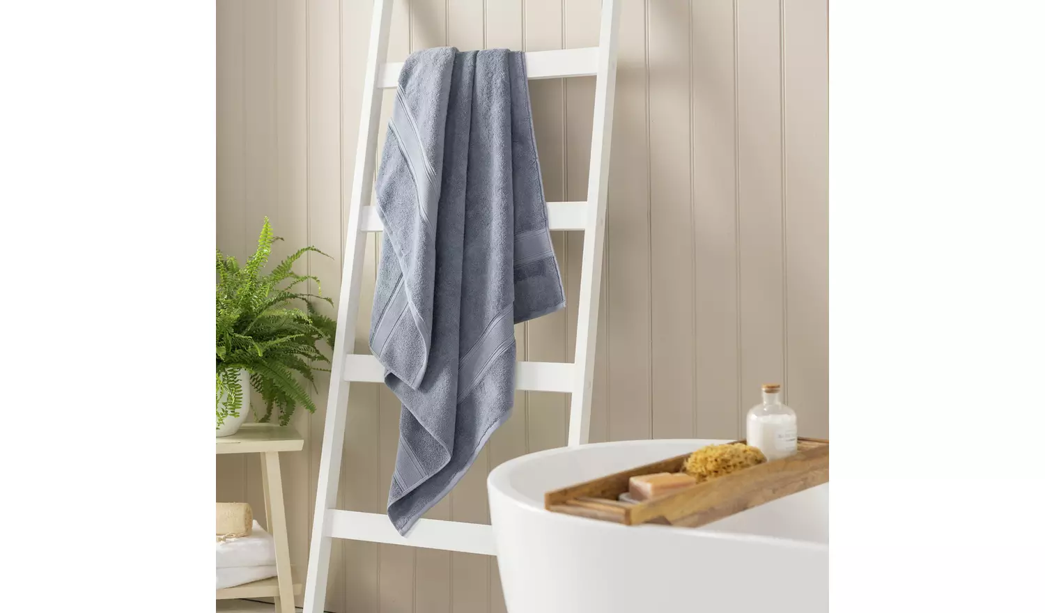 Habitat Supersoft Bath Sheet - Rustic Blue
