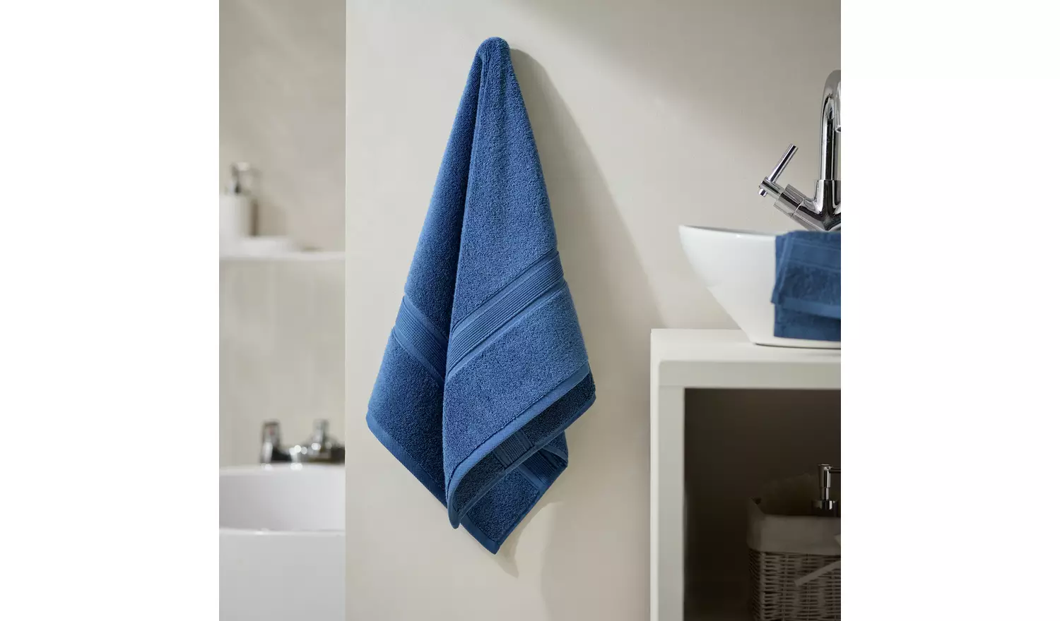 Habitat Supersoft Hand Towel - Denim