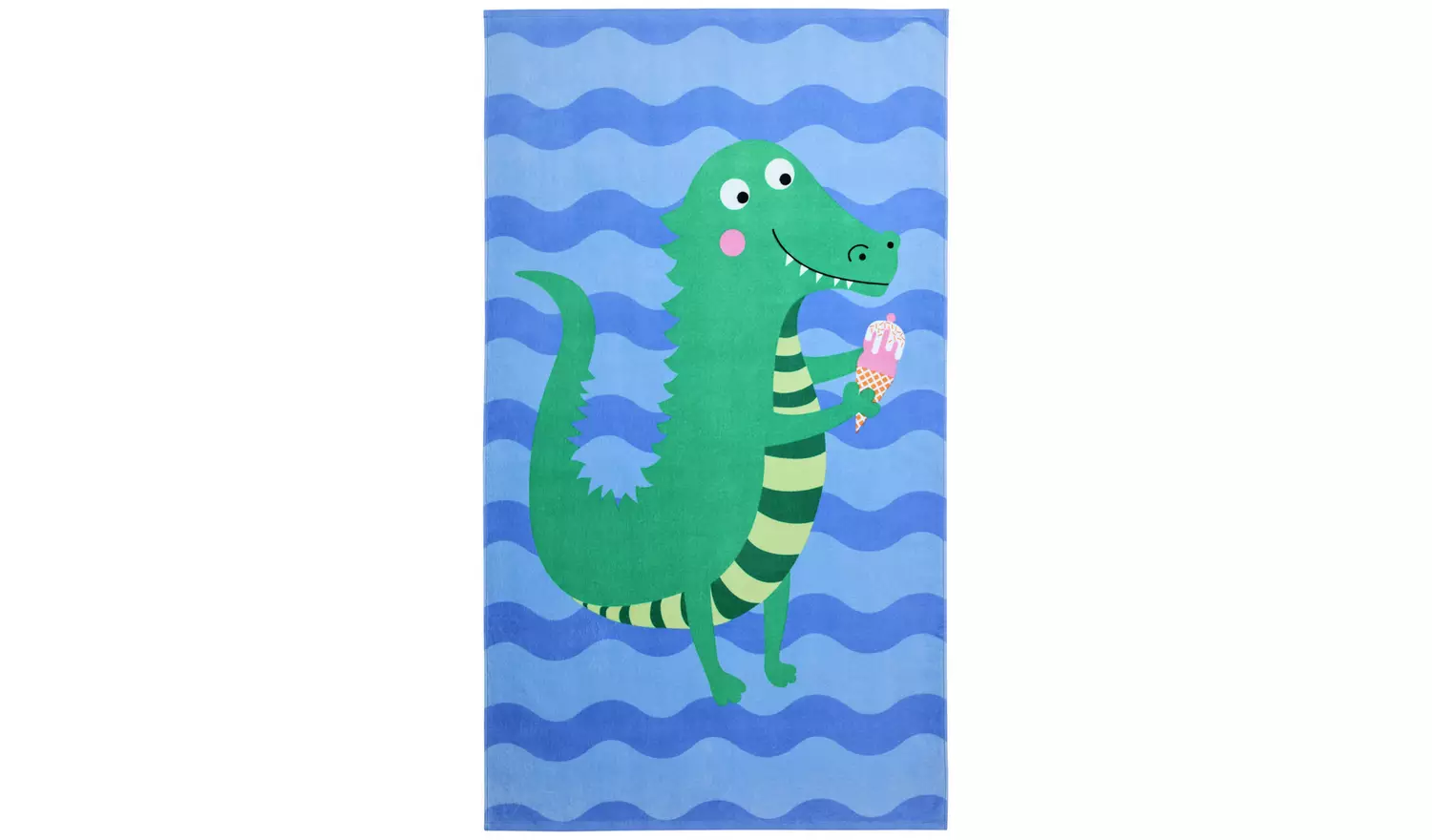 Argos Home Dino Wave Beach Towel - Blue