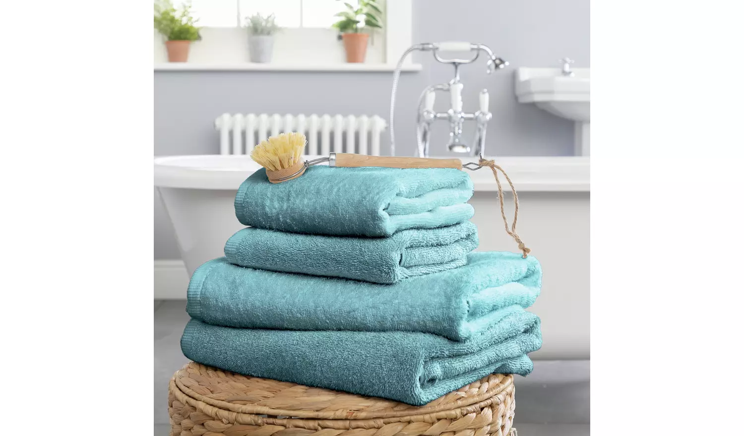 Argos Home 4 Piece Towel Bale - Sky Blue