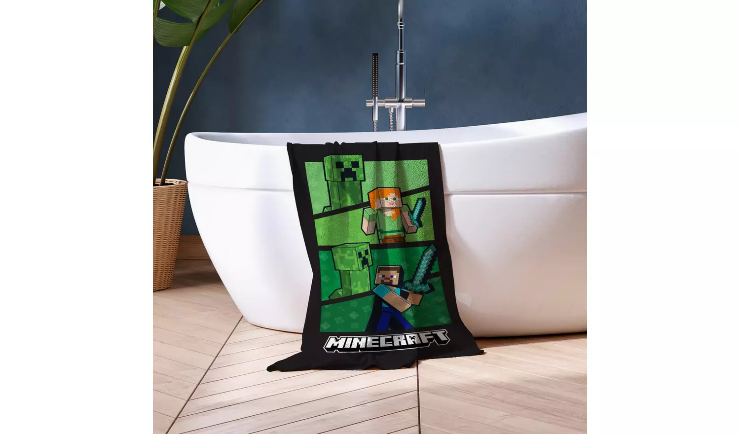 Minecraft Dynamic Beach Towel - Green