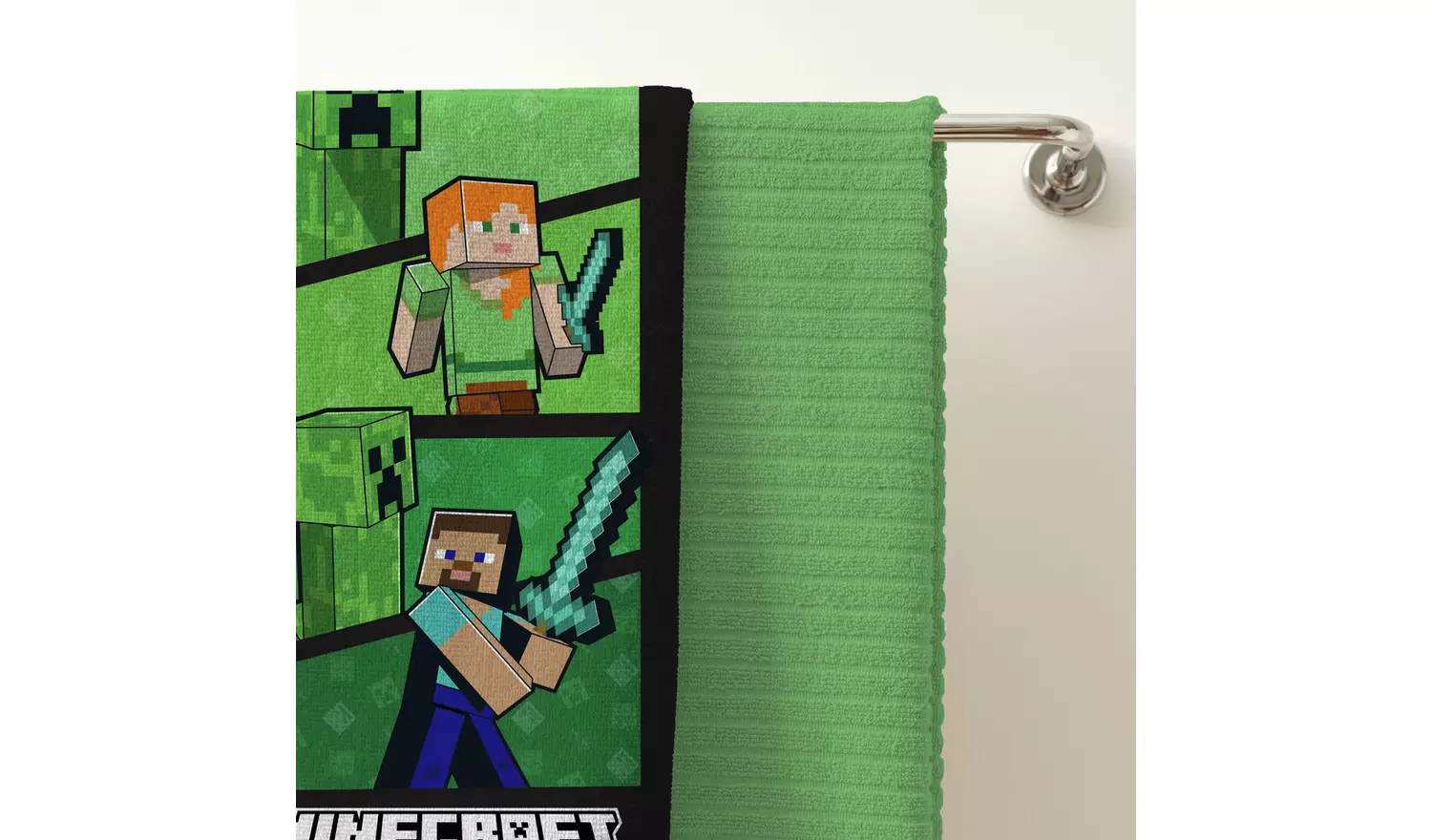 Minecraft Dynamic Beach Towel - Green