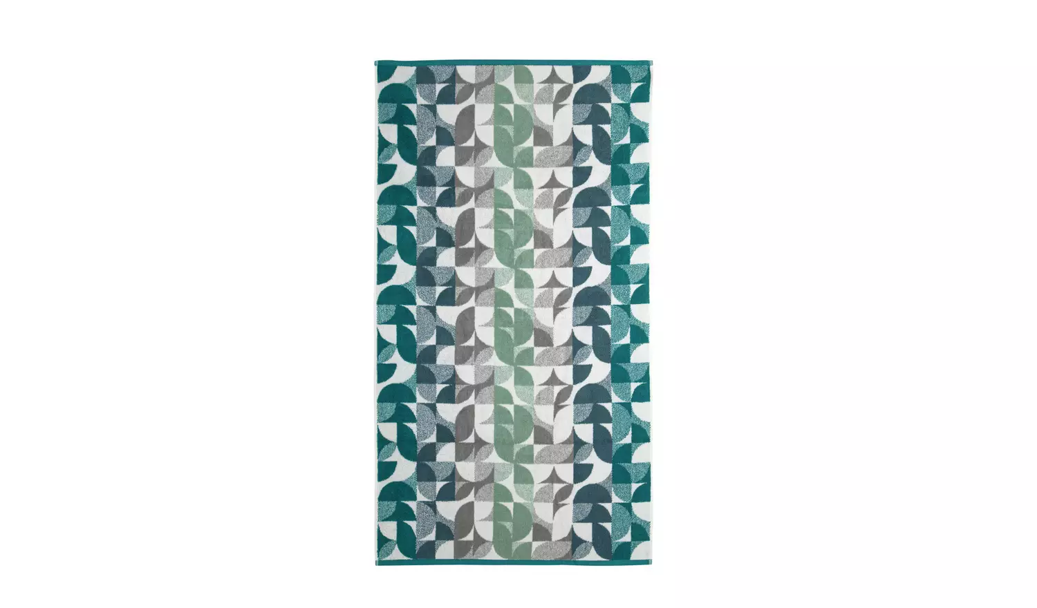 Habitat Geometric Bath Sheet - Blue & Green