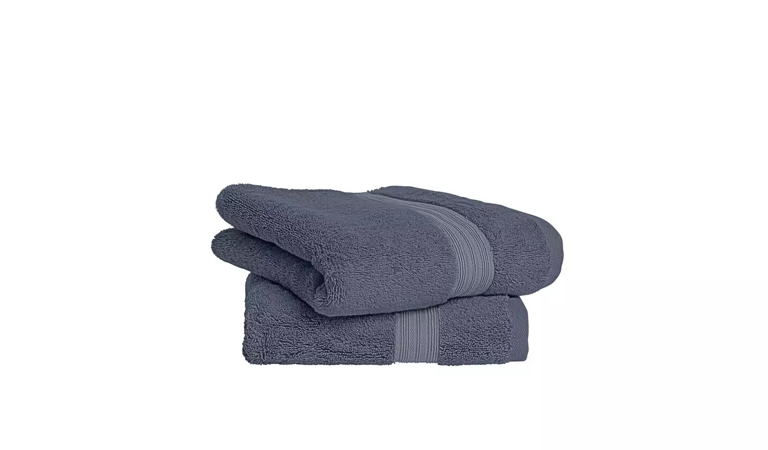 Habitat Egyptian Cotton 2 Pack Hand Towels - Rustic Blue