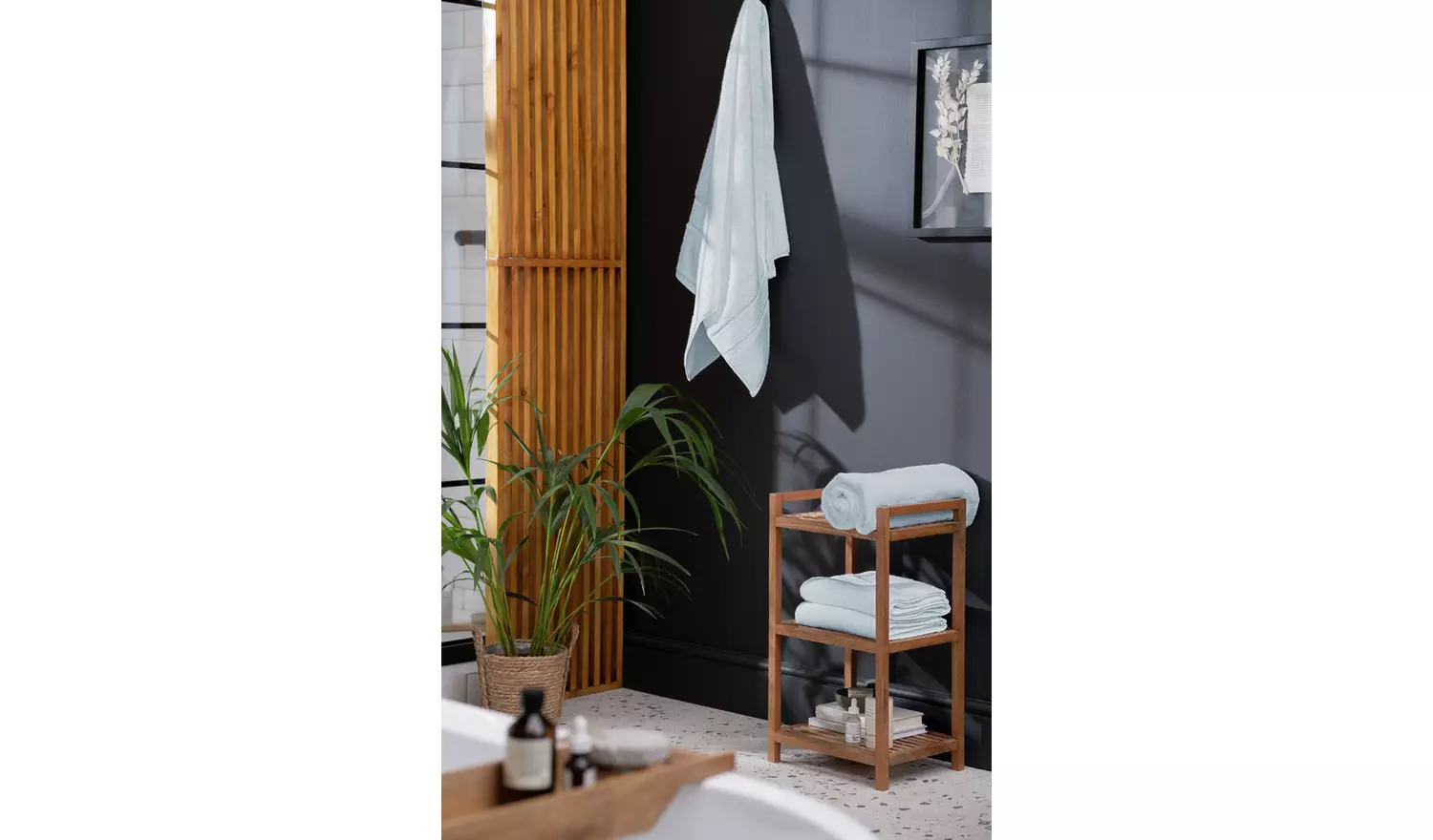 Habitat SupersoftBath Sheet - Country Blue