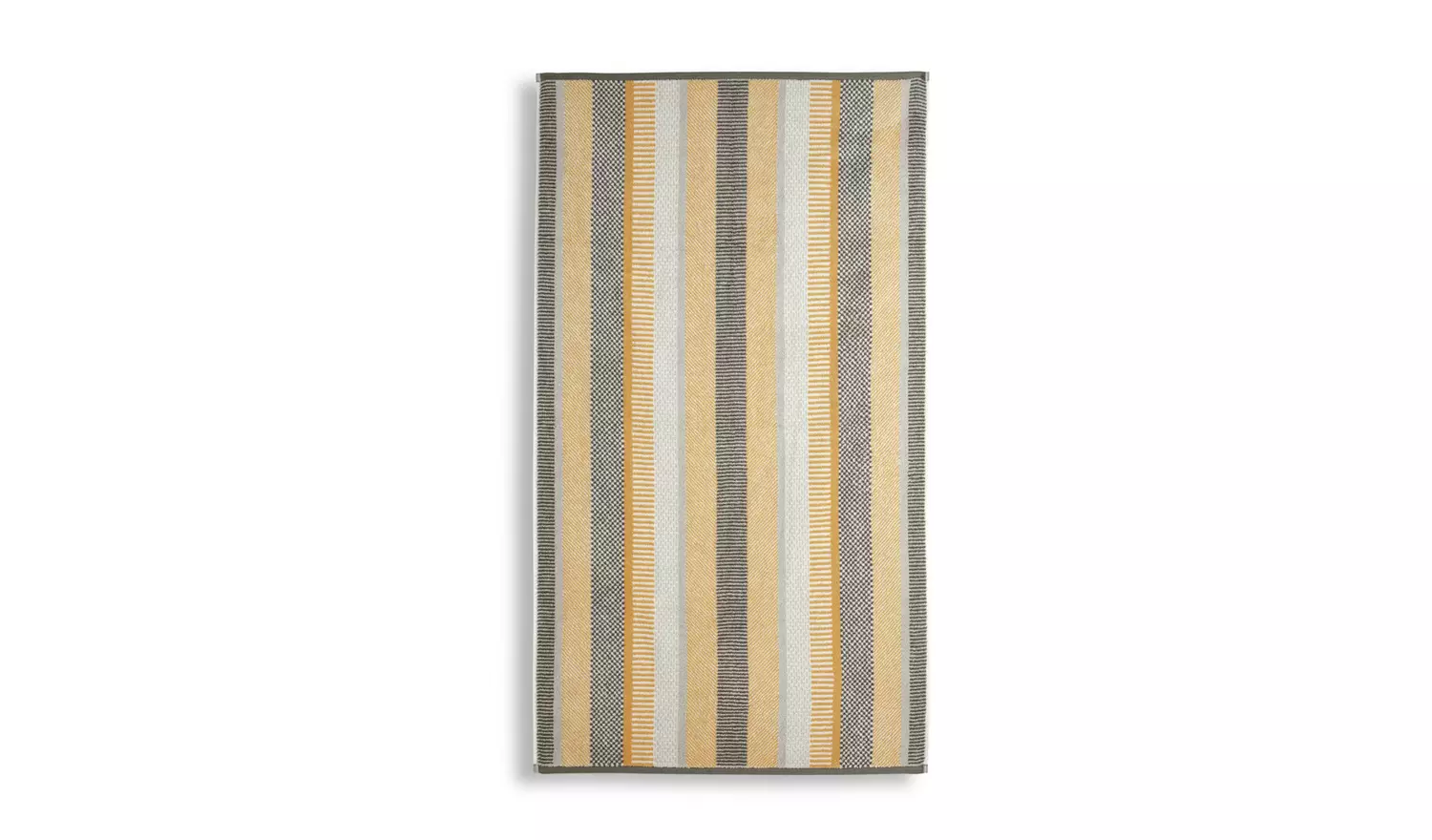 Habitat Horizontal Stripe Tufted Bath Sheet - Mustard