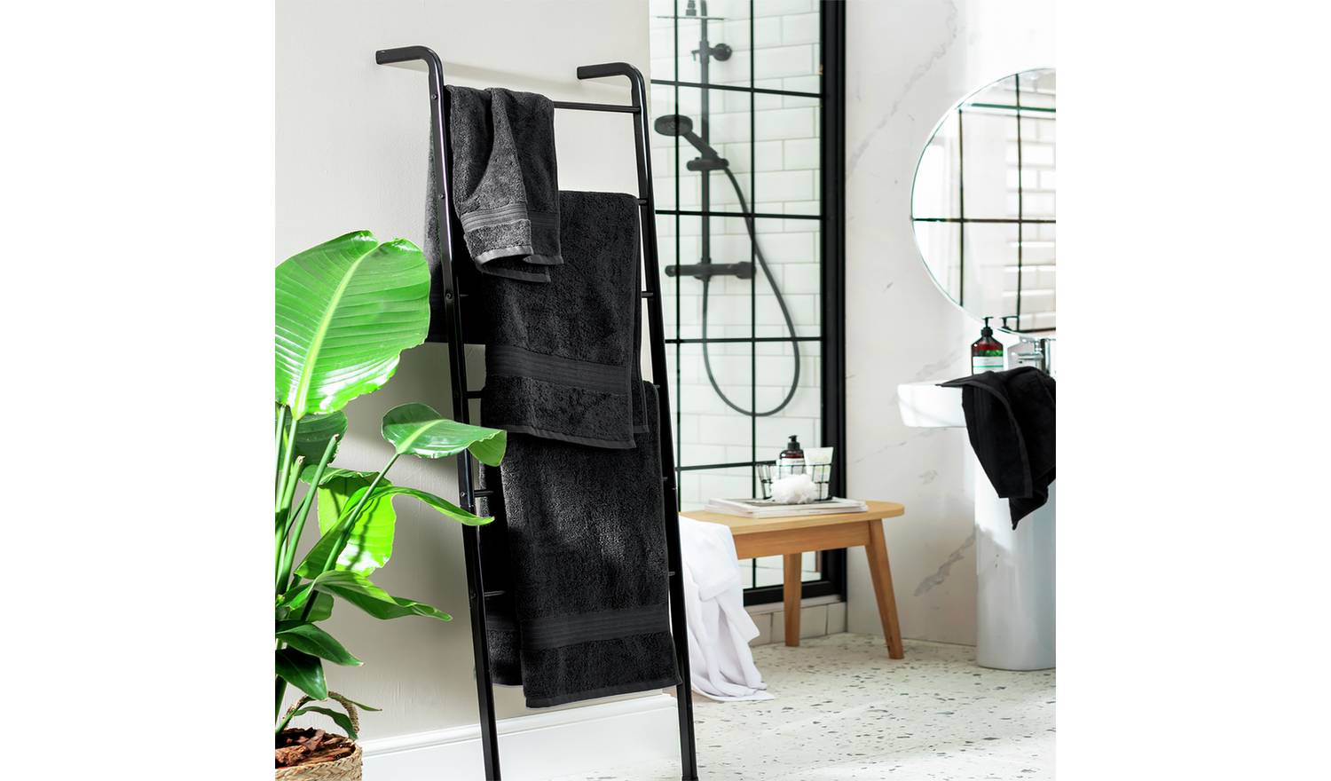 Habitat Egyptian Cotton 4 Piece Towel Bale - Slate Grey