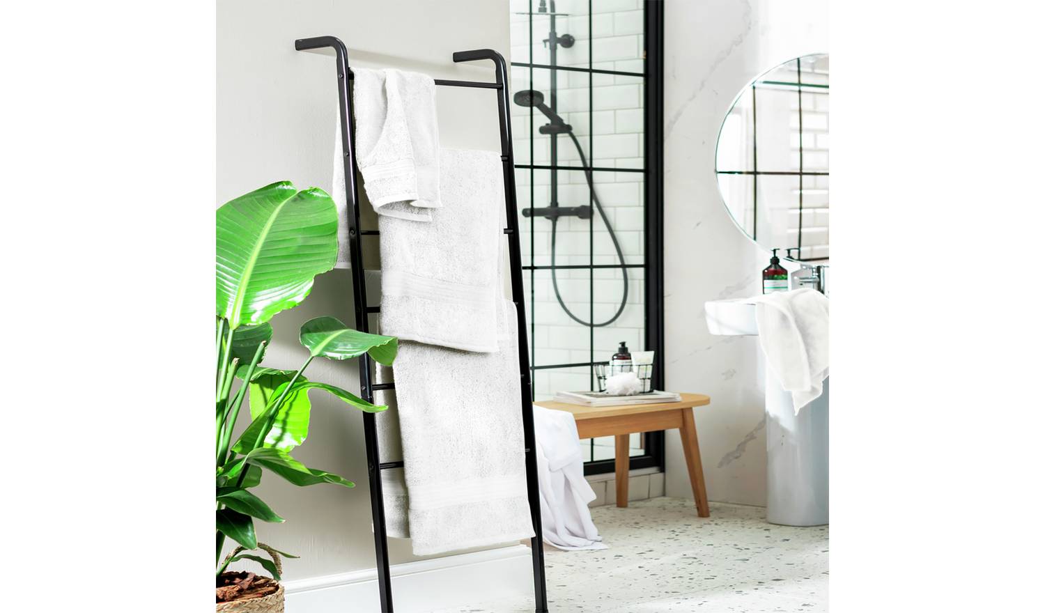 Habitat Cotton Supersoft 4 Piece Towel Bale - White