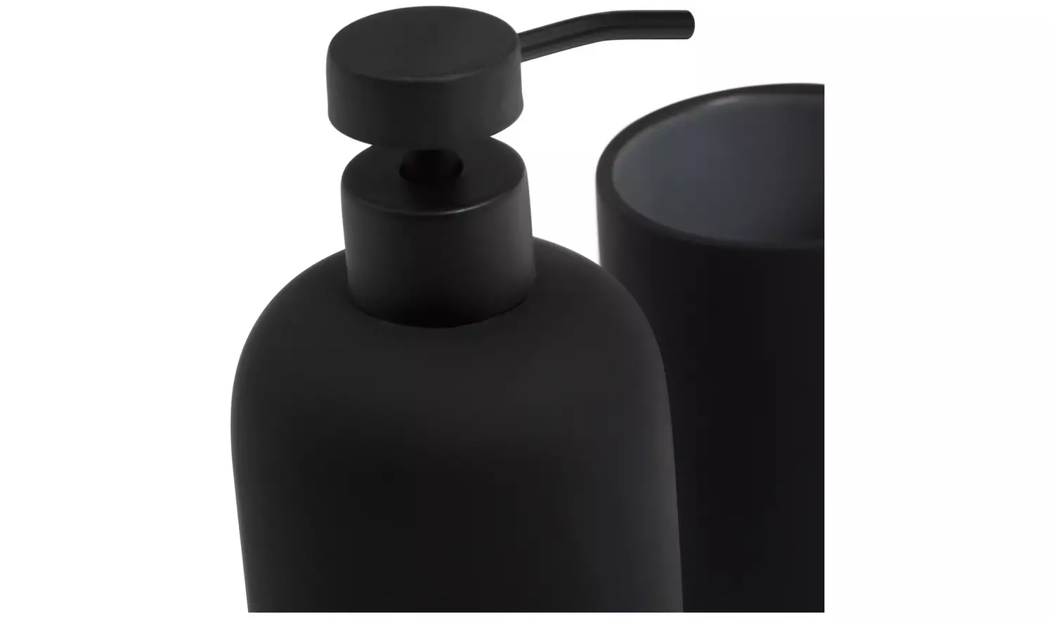 Habitat 3 Piece Soft Touch Accessory Set - Black