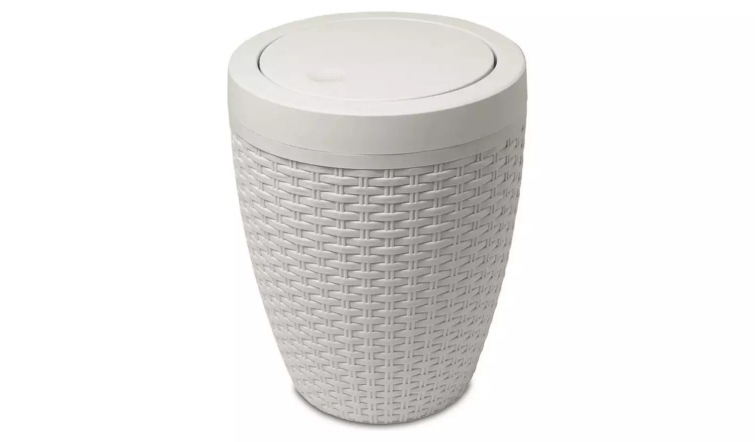 Addis Rattan Bathroom Bin - Cream