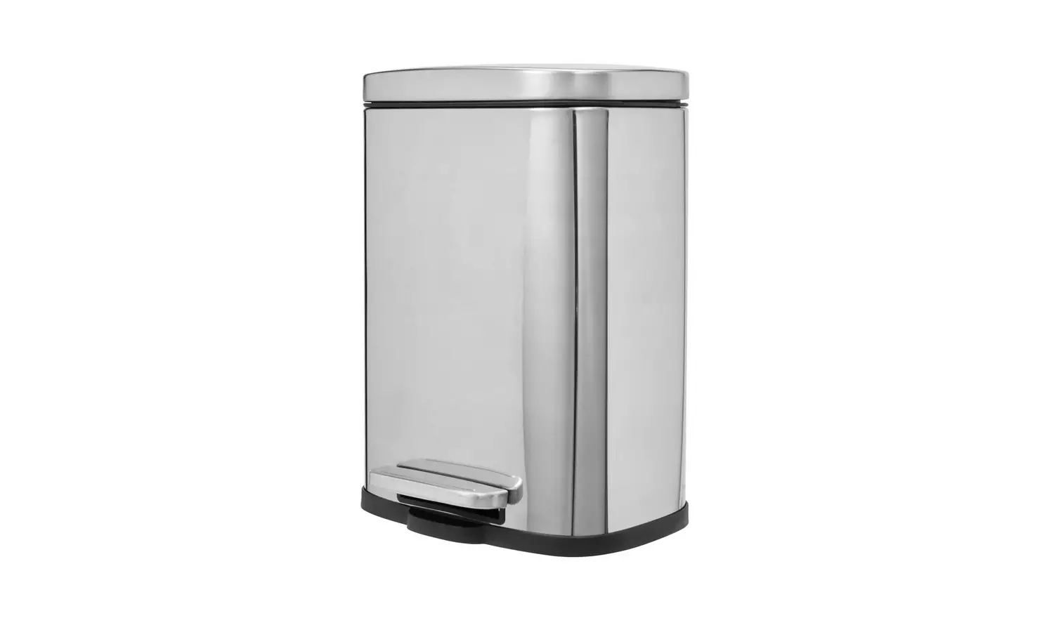 Argos Home 5L Rectangular Bathroom Pedal Bin - Chrome