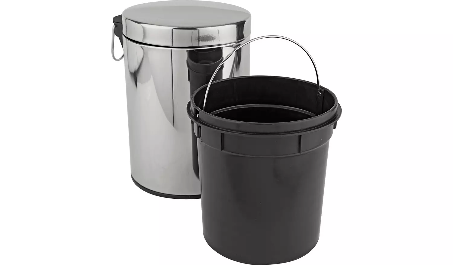 Habitat 5 Litre Stainless Steel Pedal Bin