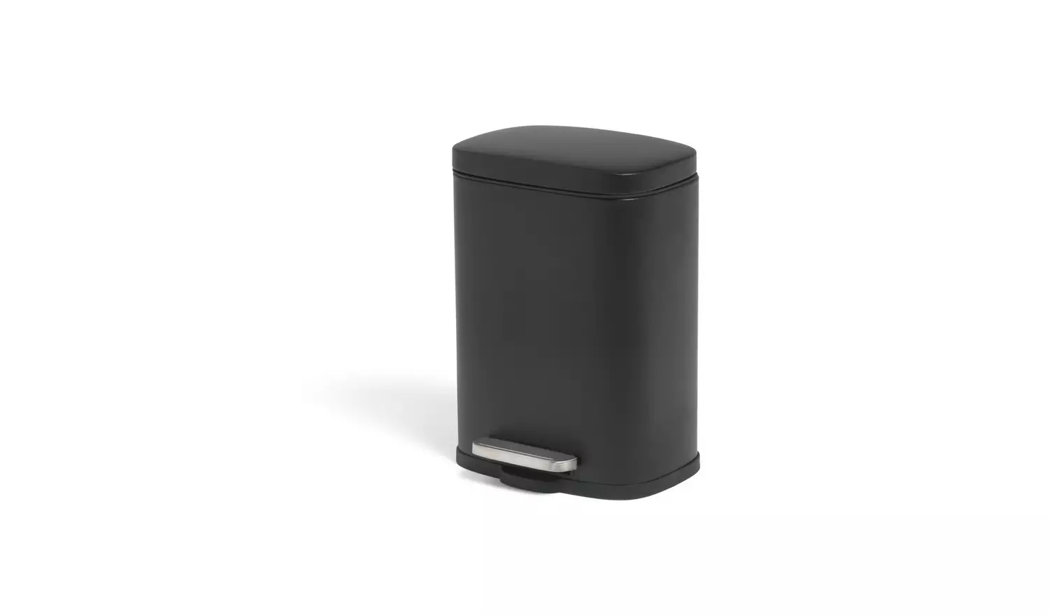 Argos Home 5 Litre Rectangular Bin -Black