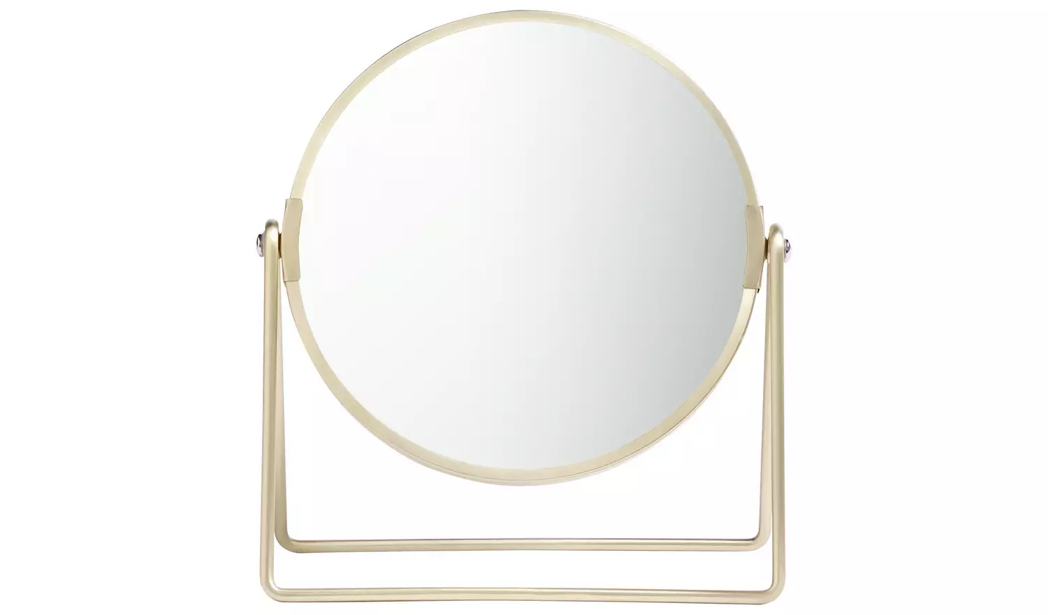 Argos Home Gold Metal Round Swivel Mirror - 21x19cm