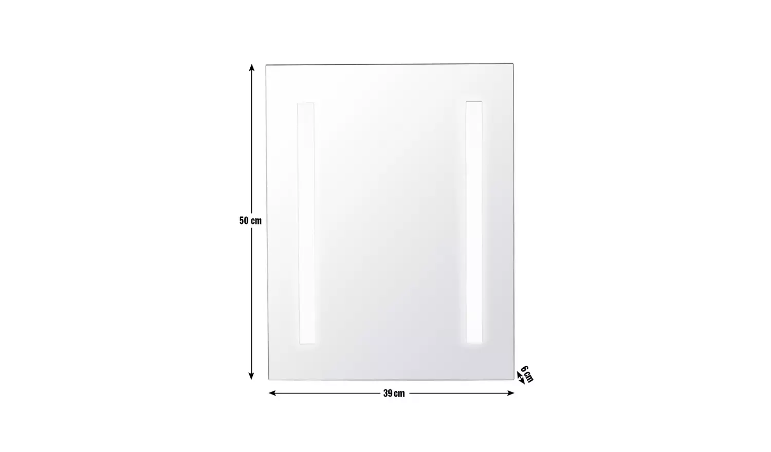 Argos Home Bathroom LED Demister Shaver Mirror - 50x40