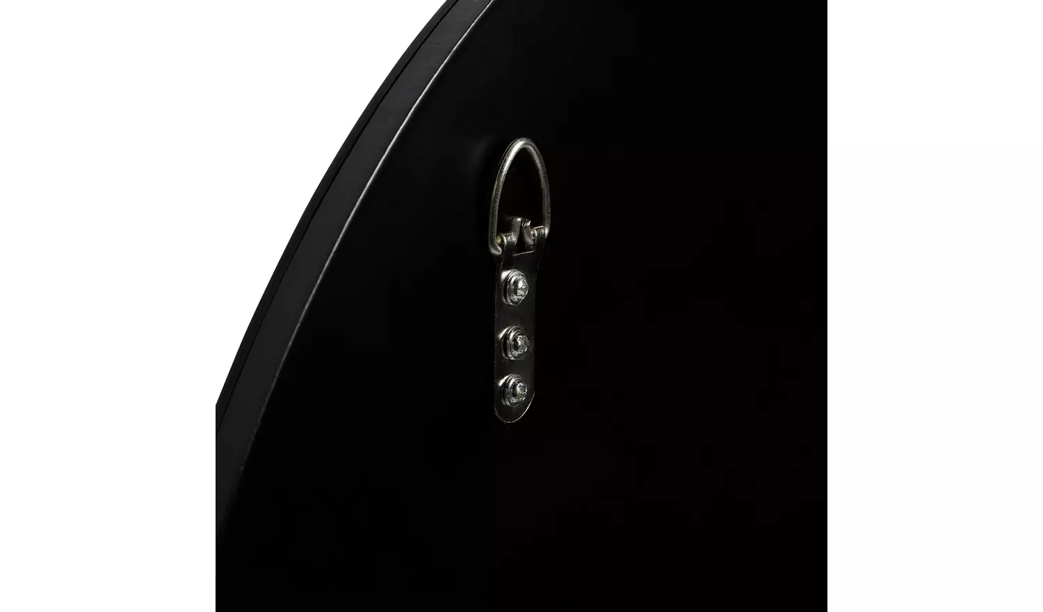 Innova Black Frameless Round Bathroom Wall Mirror - 50x50cm