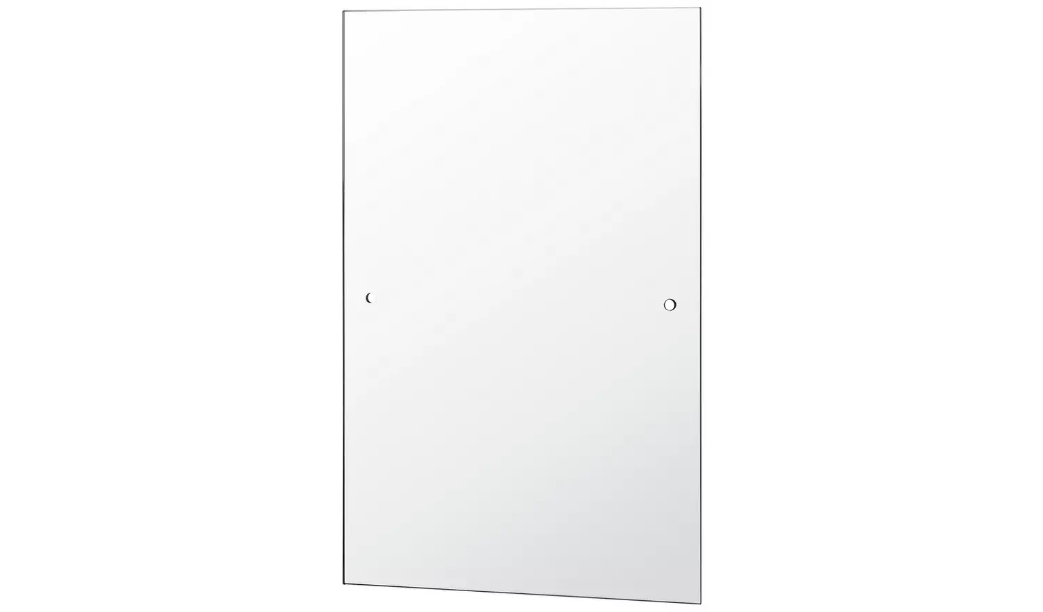 Argos Home Silver Drilled Bathroom Wall Mirror - 45x30cm