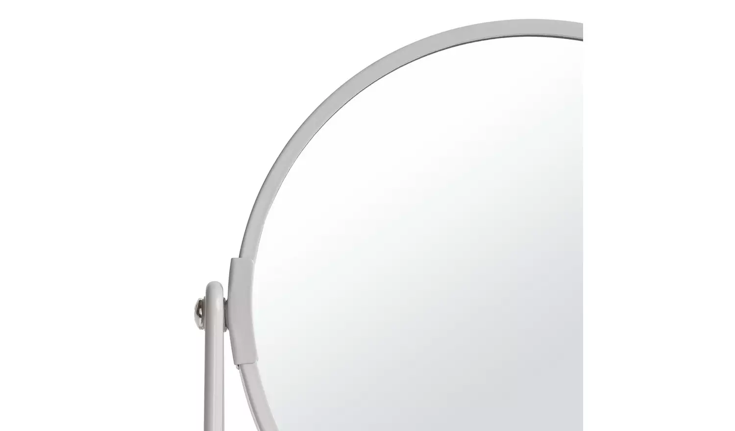 Argos Home Matt Grey Metal Round Swivel Mirror - 21x19cm