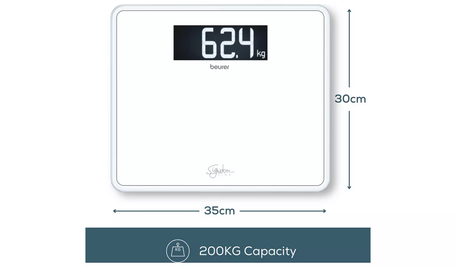 Beurer XXL Platform And Display Scale - White