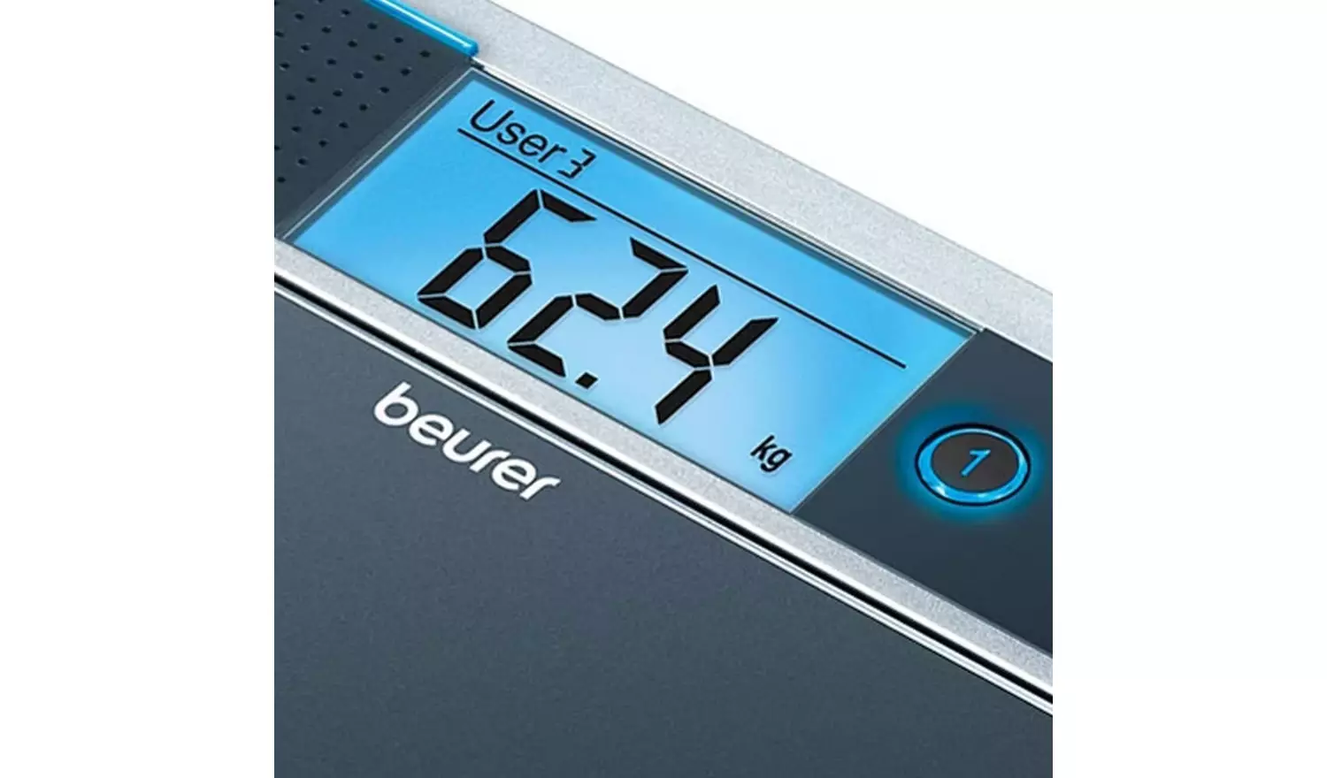 Beurer GS39 Talking Glass Digital Bathroom Scales - Silver