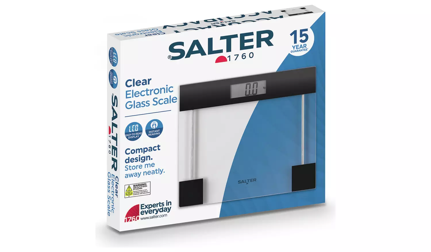 Salter Digital Bathroom Scale - Clear