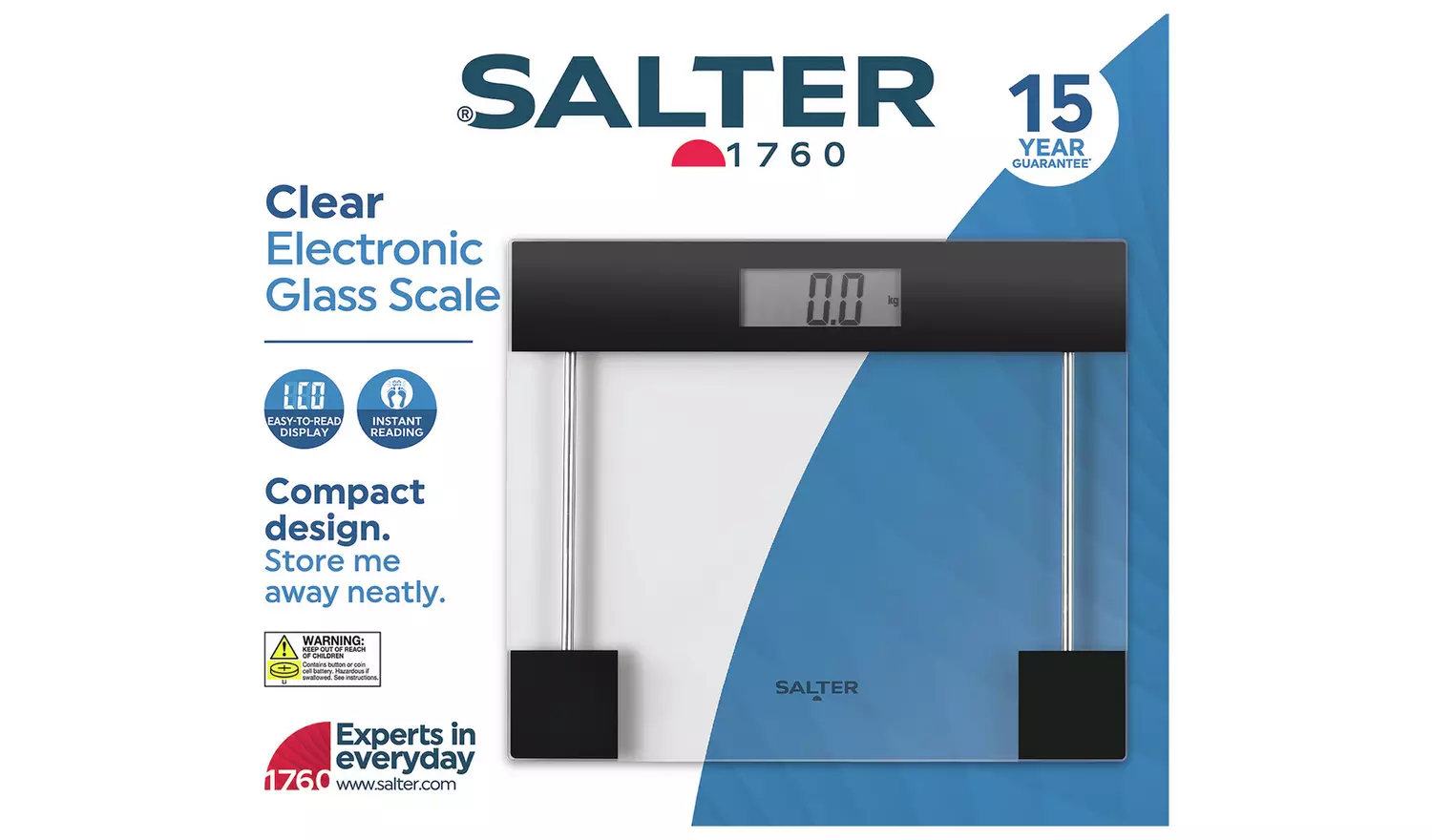 Salter Digital Bathroom Scale - Clear