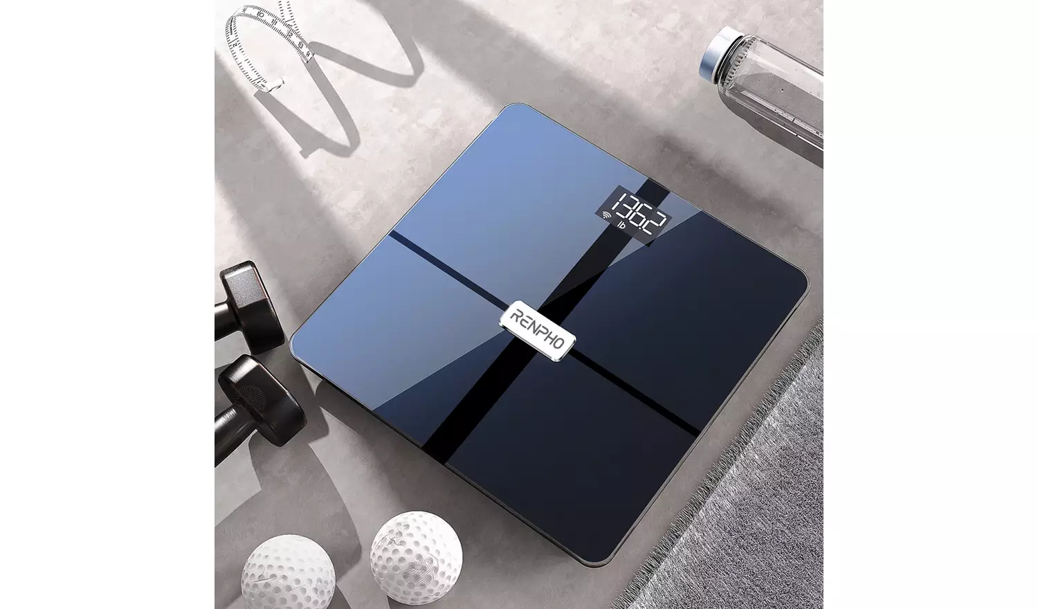 Renpho Smart Body WiFi Bathroom Scale - Black