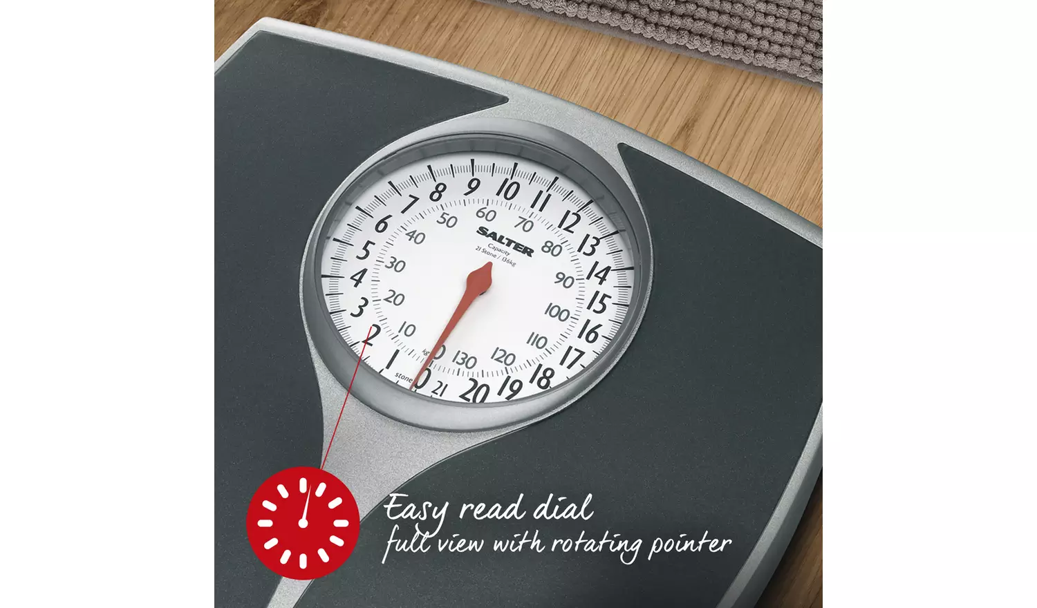 Salter Mechanical Bathroom Scales - Black