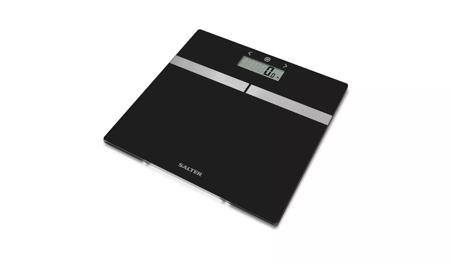 Salter Glass Body Analyser Bathroom Scales - Black