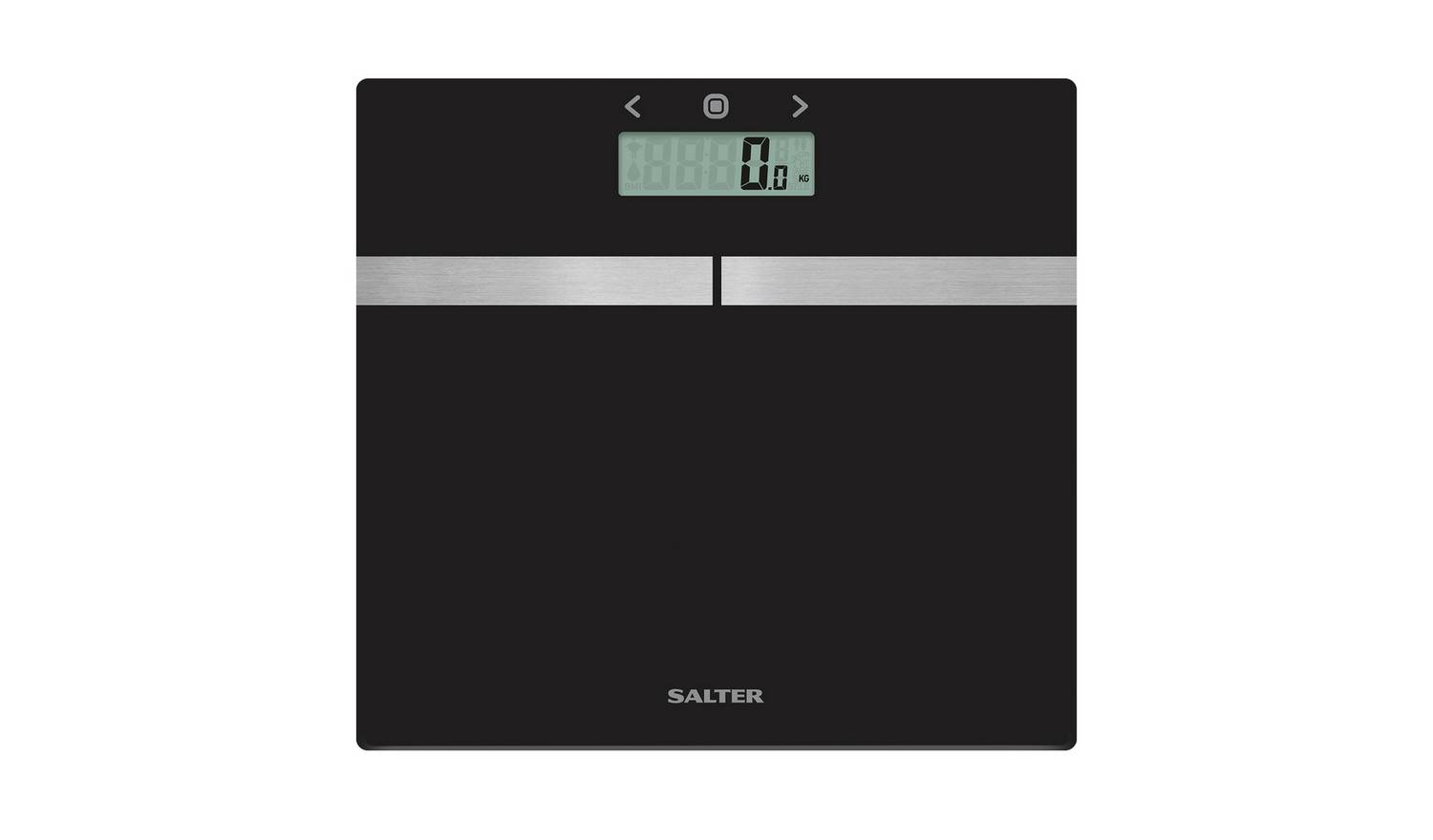 Salter Glass Body Analyser Bathroom Scales - Black