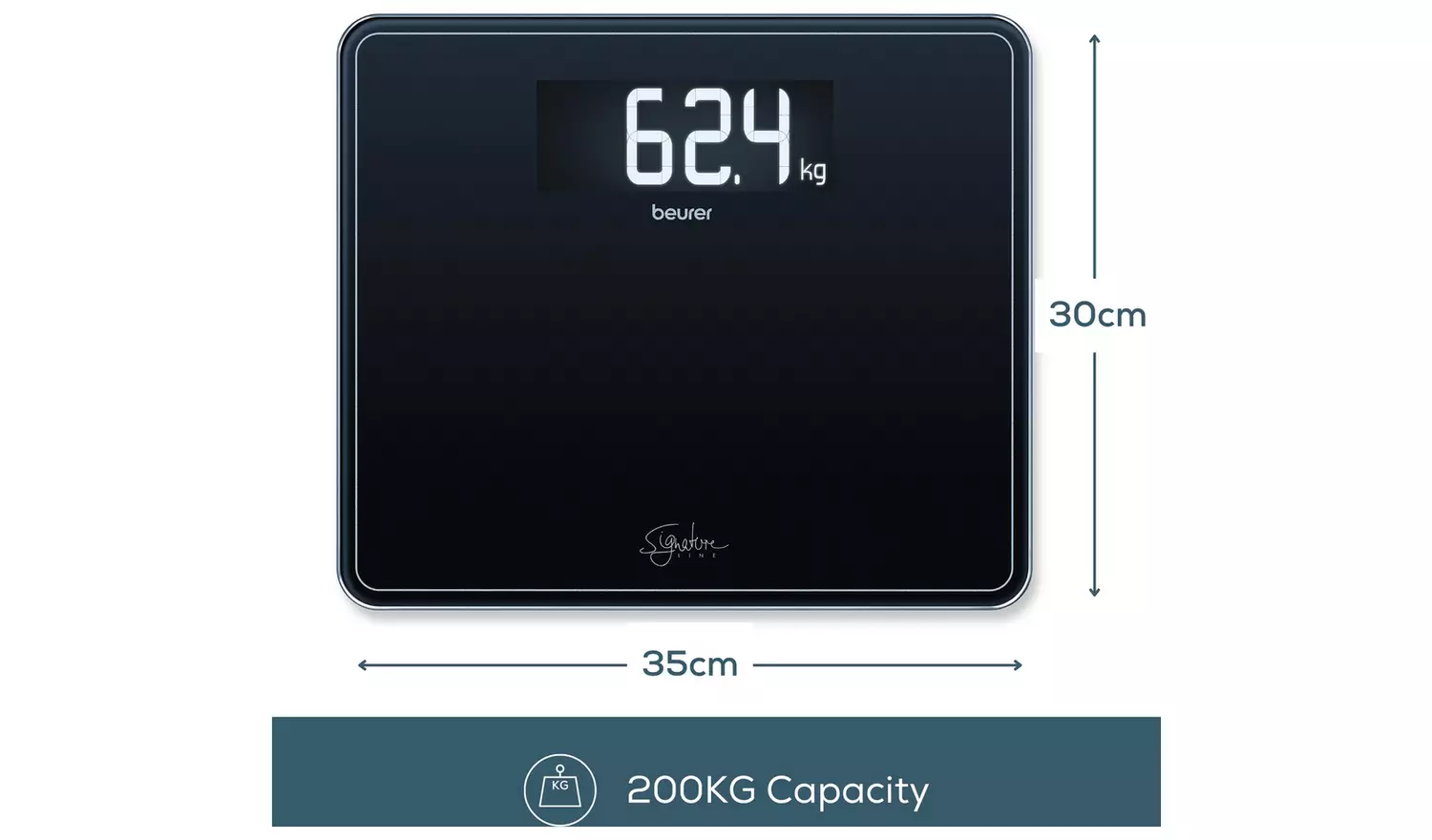 Beurer XL Digital Bathroom Scale - Black