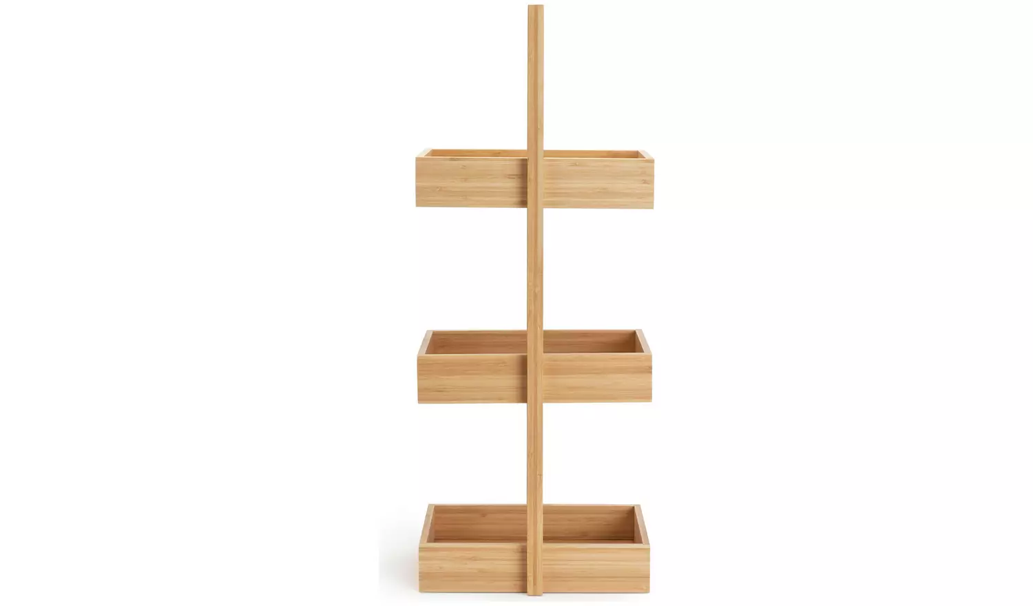 Habitat 3 Tier Bamboo Storage Caddy - Natural