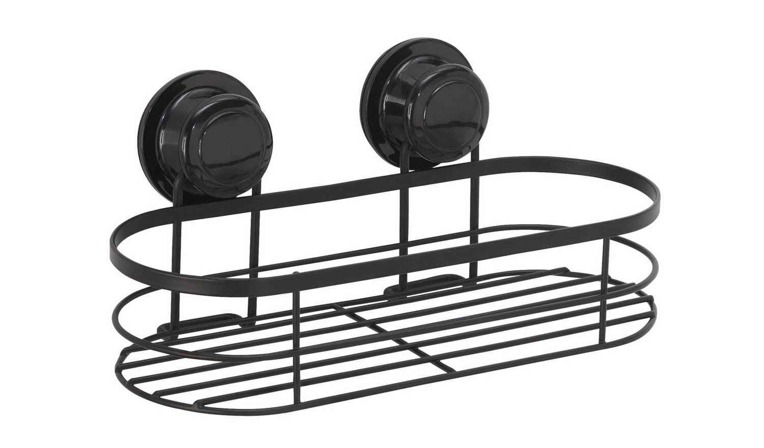 Argos Home Suction Cup Wire Shower Basket - Black