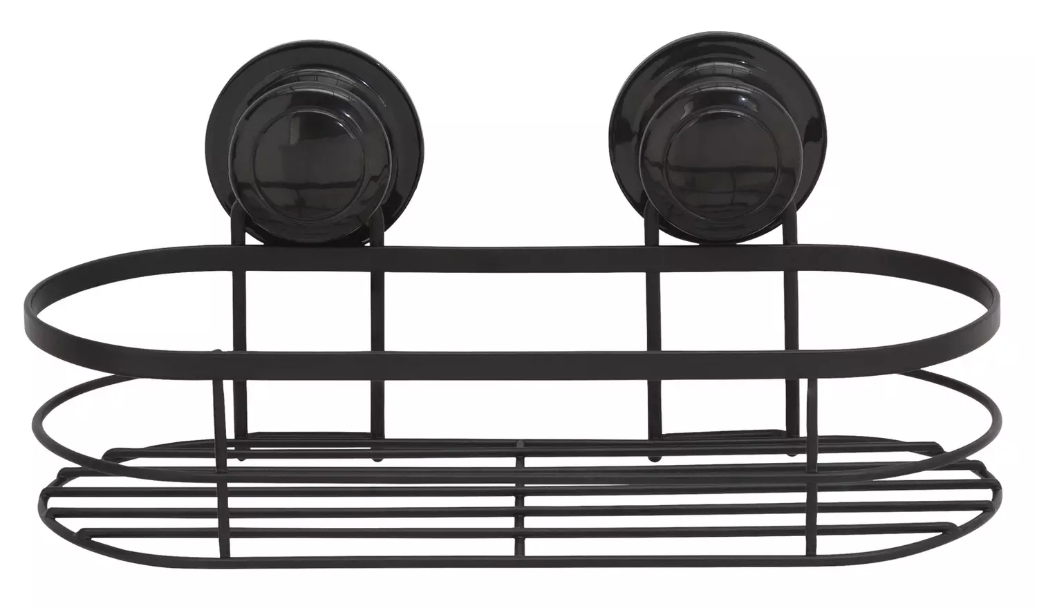 Argos Home Suction Cup Wire Shower Basket - Black