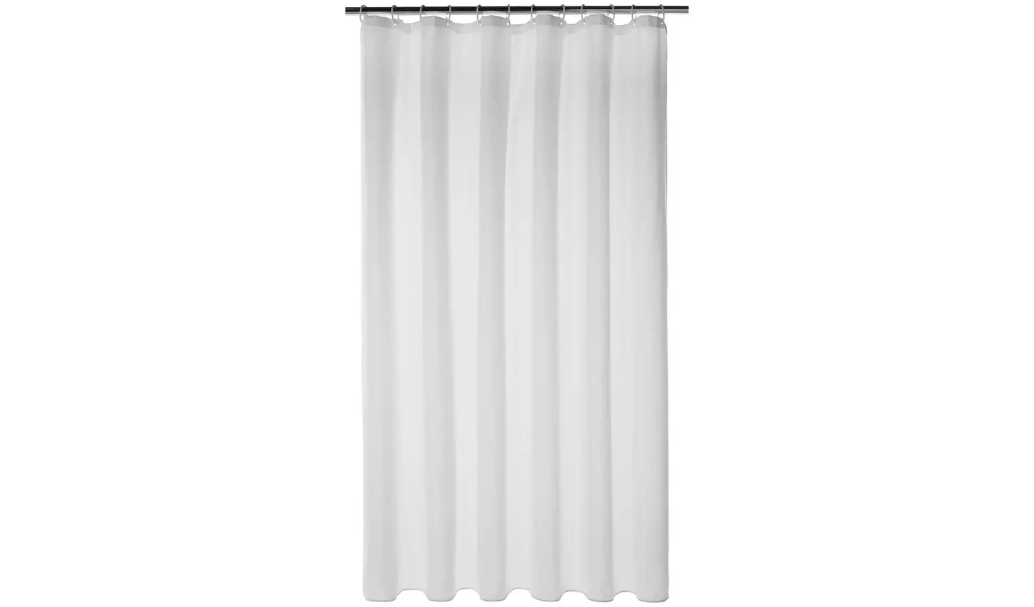Argos Home Shower Curtain with Anti Bacterial Finish - White