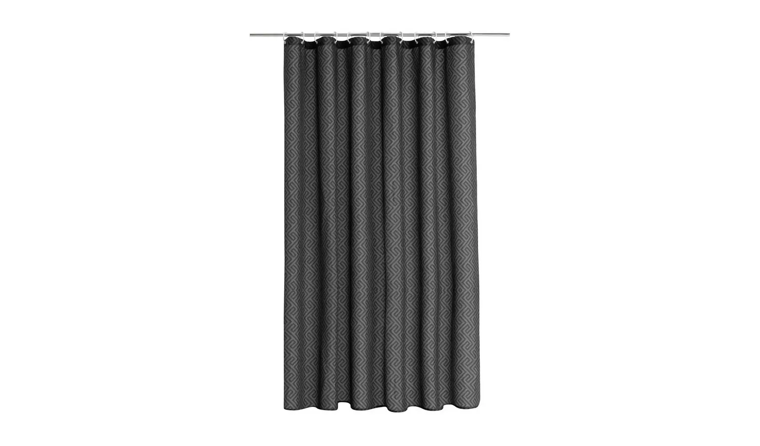 Argos Home Weave Shower Curtain - Black
