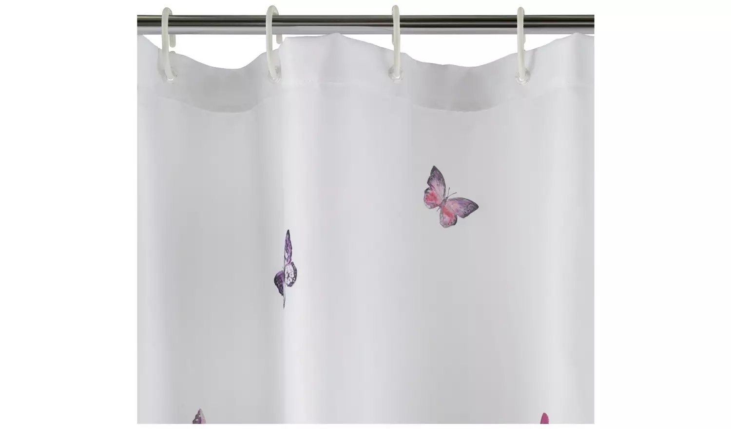 Argos Home Butterflies Shower Curtain - Pink