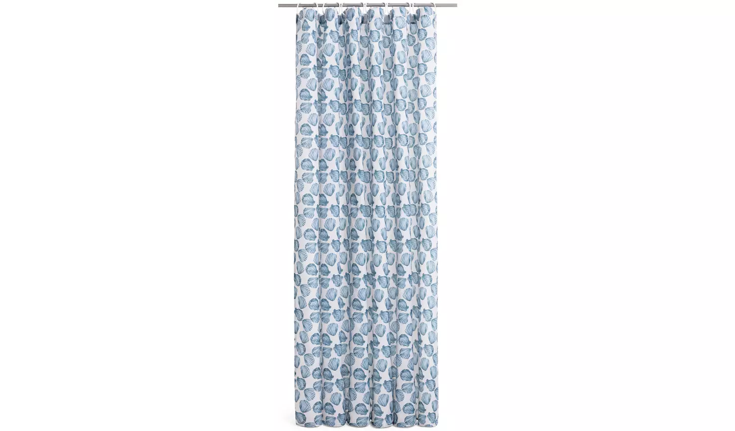 Argos Home Shell Shower Curtain - Blue