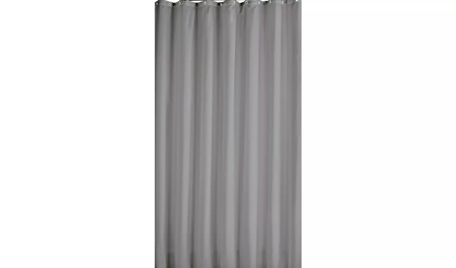 Argos Home Plain Shower Curtain - Flint Grey