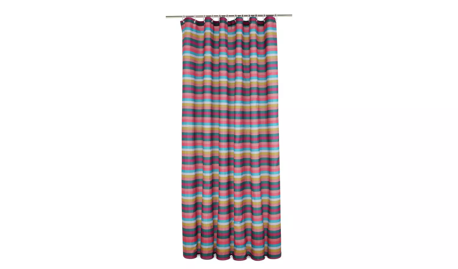 Habitat Stripe Anti Bacterial Curtain - Multicoloured