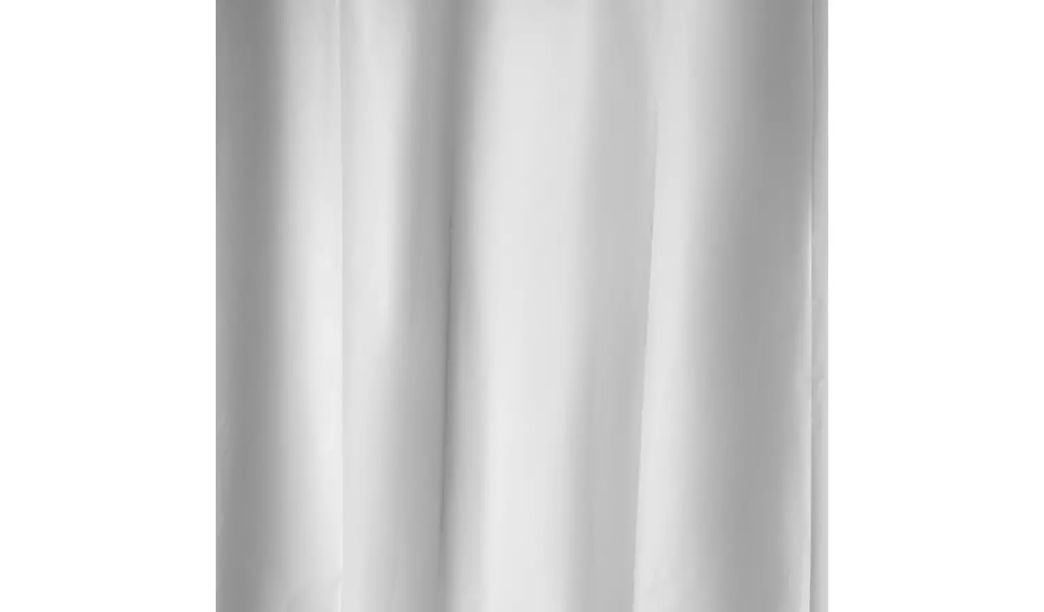 Argos Home Essentials PEVA Plain Shower Curtain - Grey