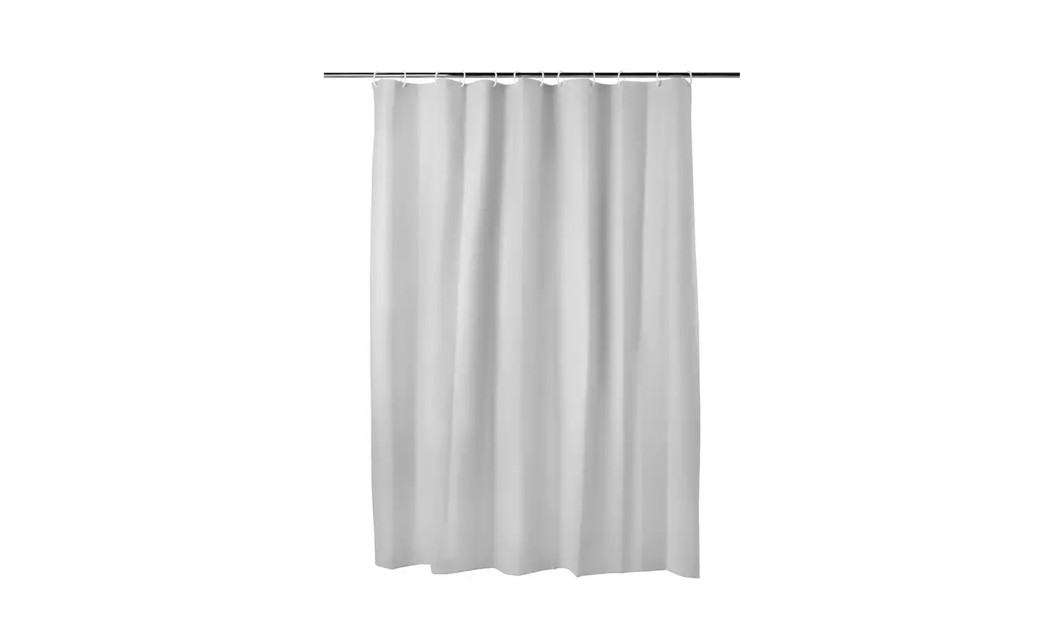 Argos Home Essentials PEVA Plain Shower Curtain - Grey