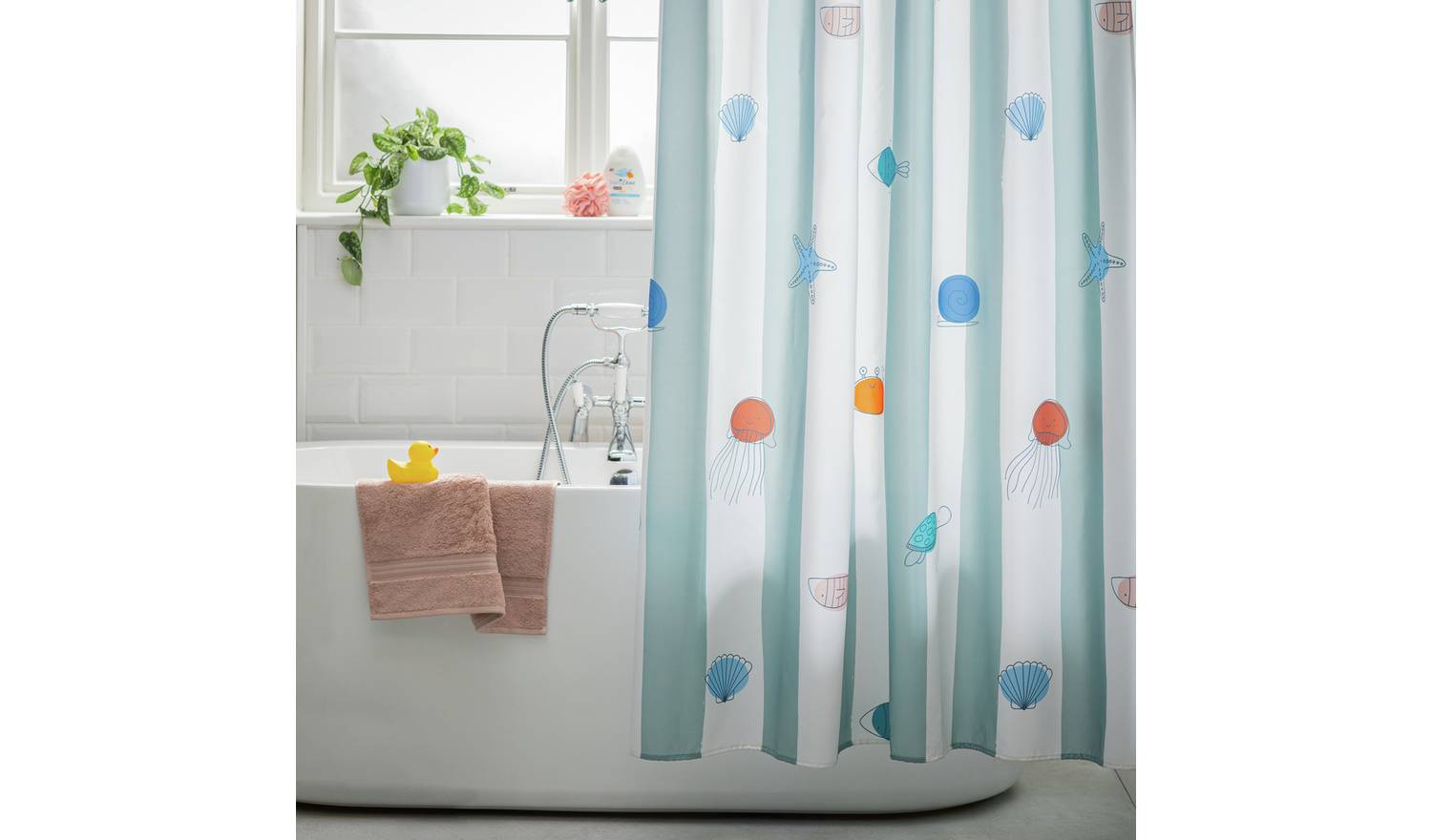 Argos Home Under the Sea Shower Curtain - Multicoloured